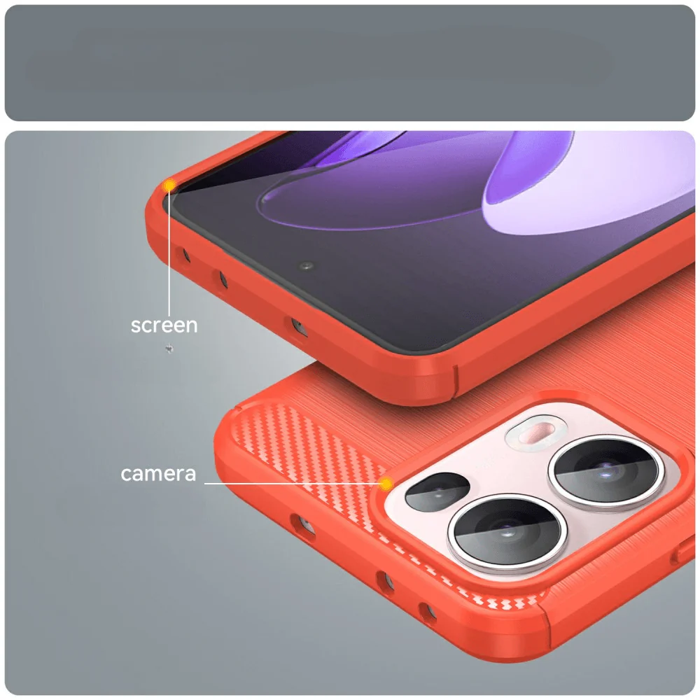 OPPO Reno13 Pro 5G - Metall Carbon Look Hülle - Image 8