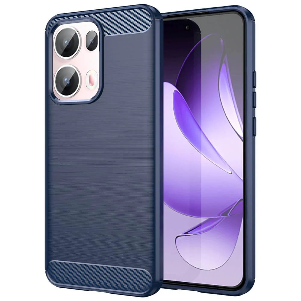 OPPO Reno13 Pro 5G - Metall Carbon Look Hülle - Image 9