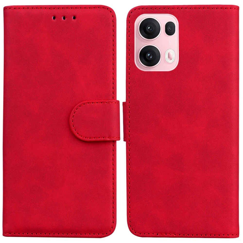 OPPO Reno13 Pro - Solide Leder Etui Hülle - Image 31