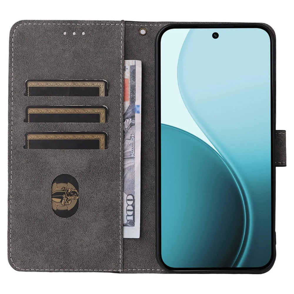 OPPO Reno14 F - Ledertasche mit RFID Blocker - Image 8