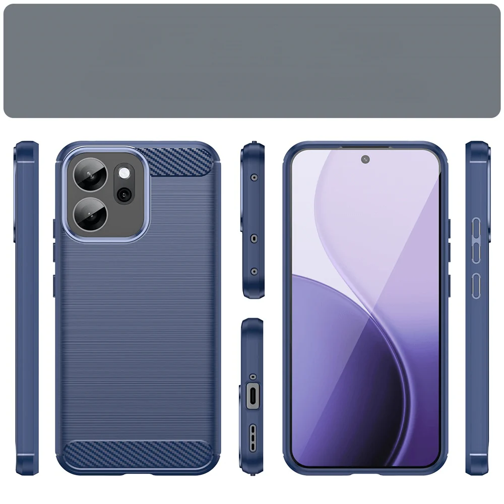 OPPO Reno14 F - Metall Carbon Look Hülle - Image 14