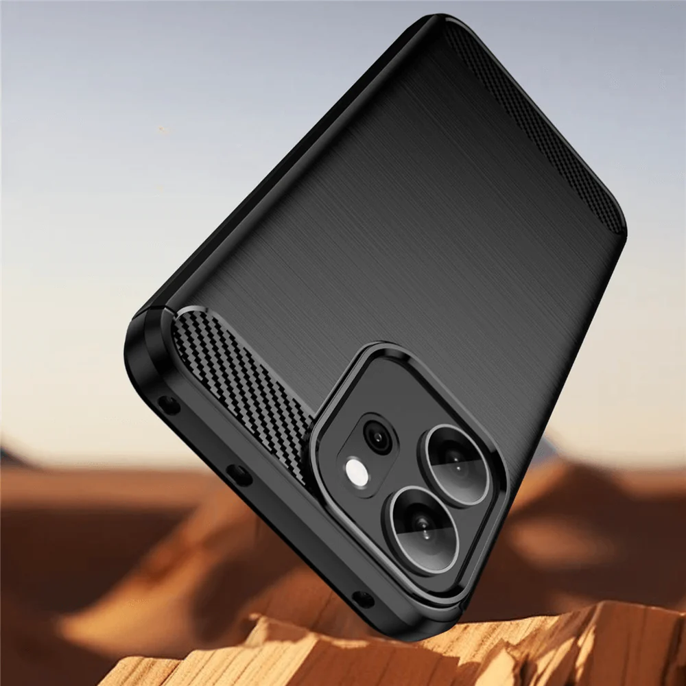 OPPO Reno14 F - Metall Carbon Look Hülle - Image 4