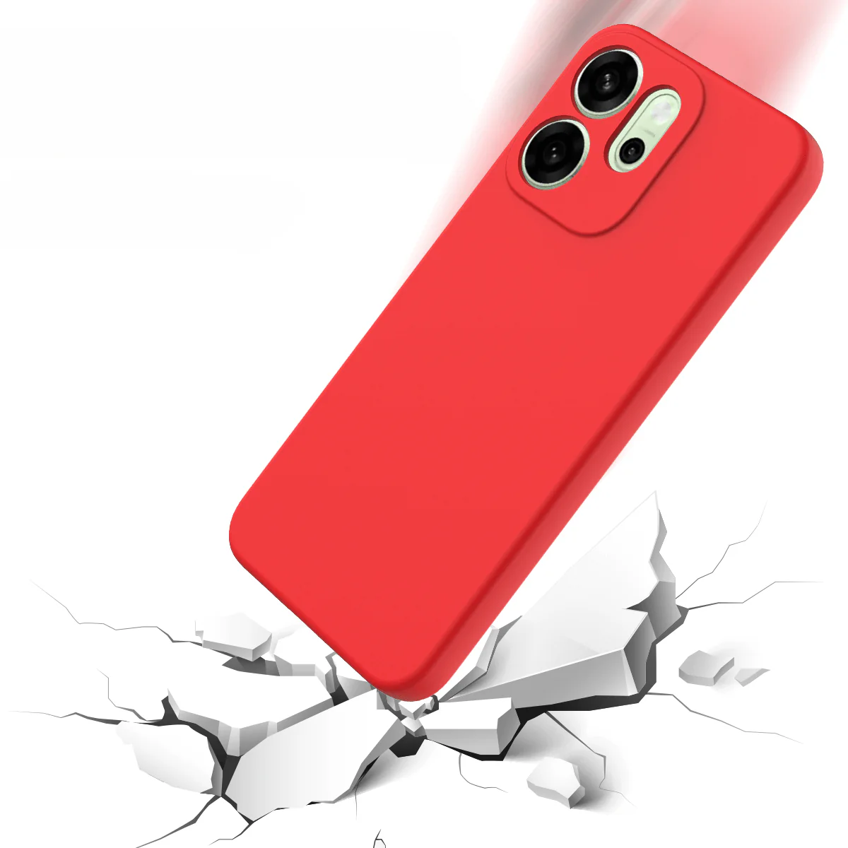 OPPO Reno14 F - Silikon Gummi Hülle mit Riemen - Image 10