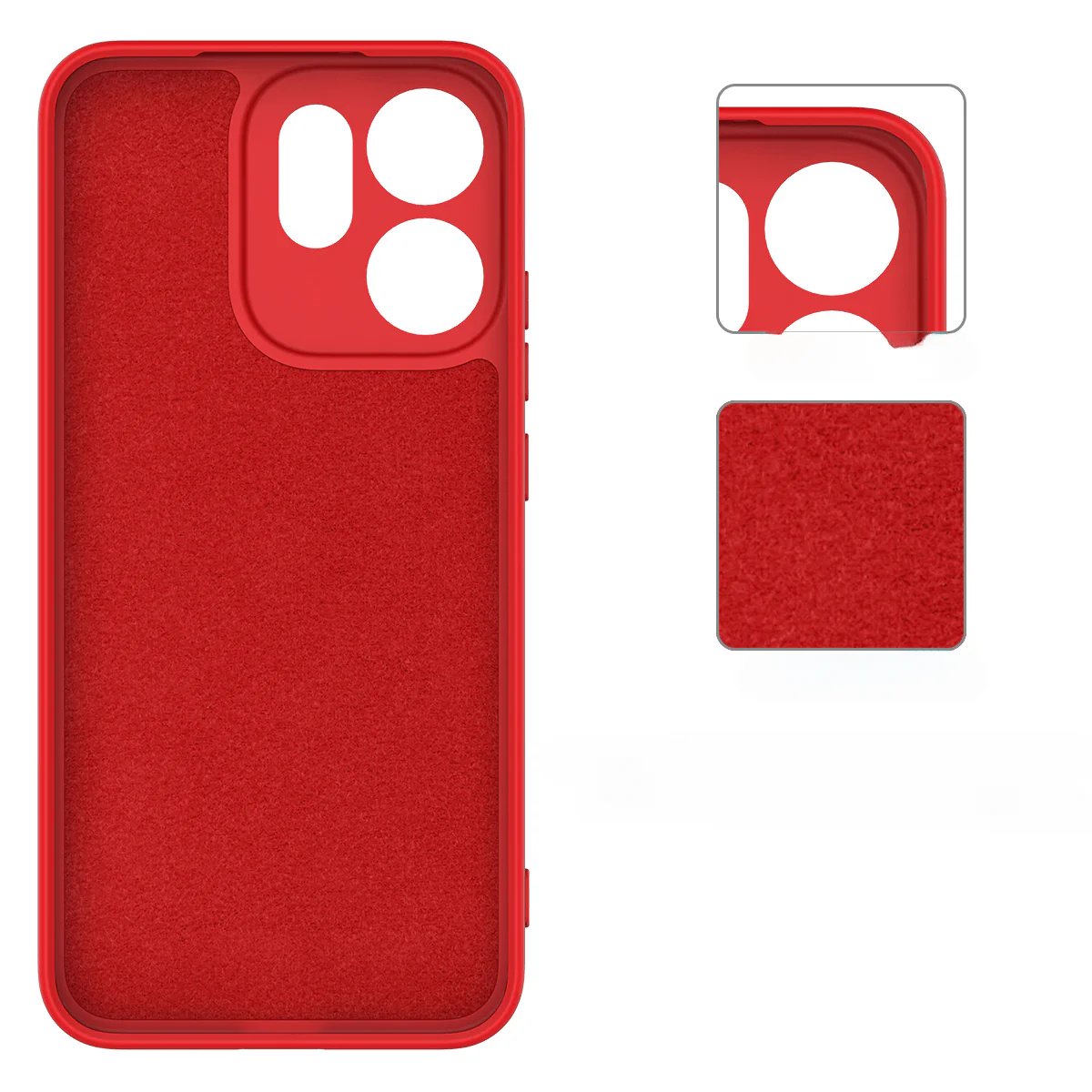 OPPO Reno14 F - Silikon Gummi Hülle mit Riemen - Image 11
