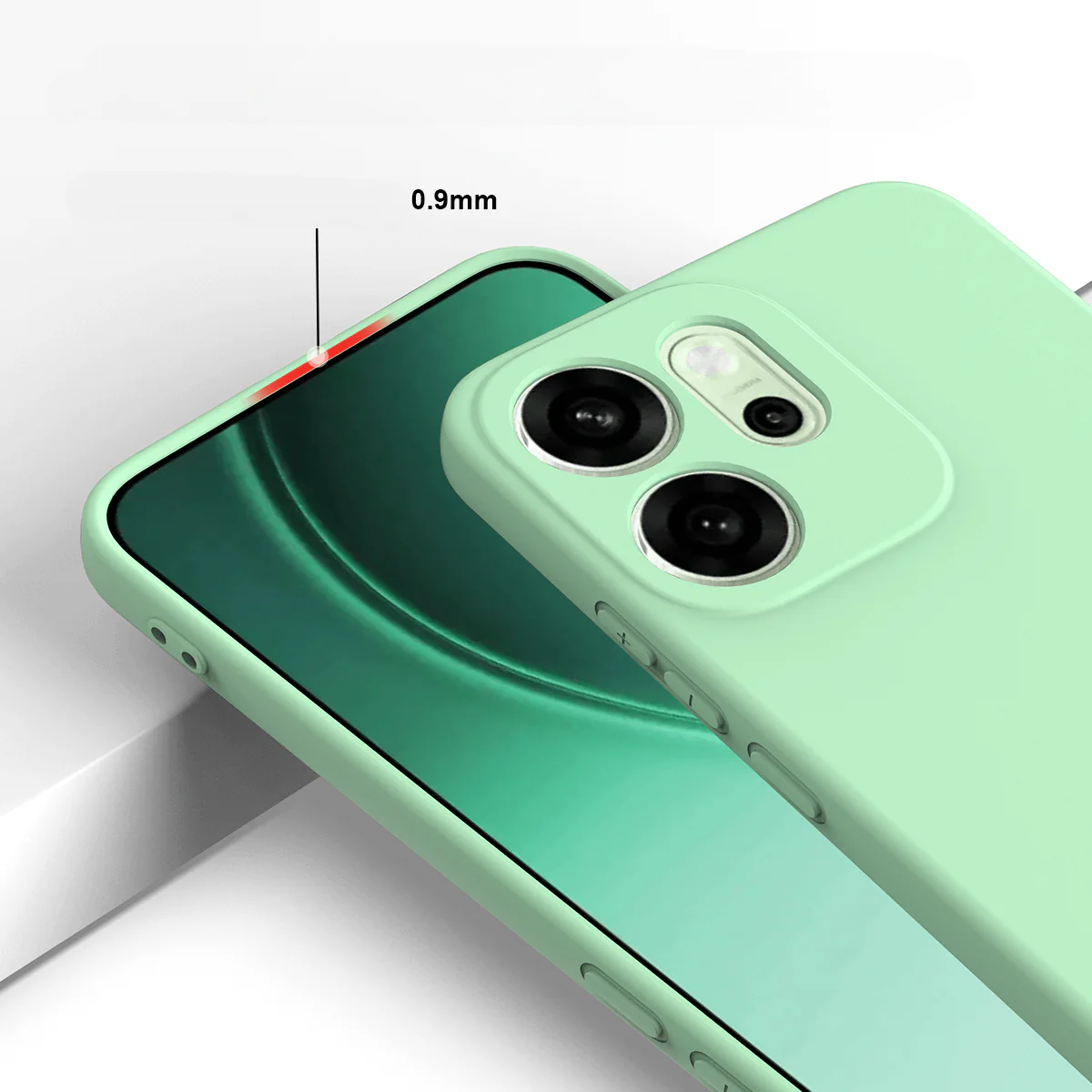 OPPO Reno14 F - Silikon Gummi Hülle mit Riemen - Image 21