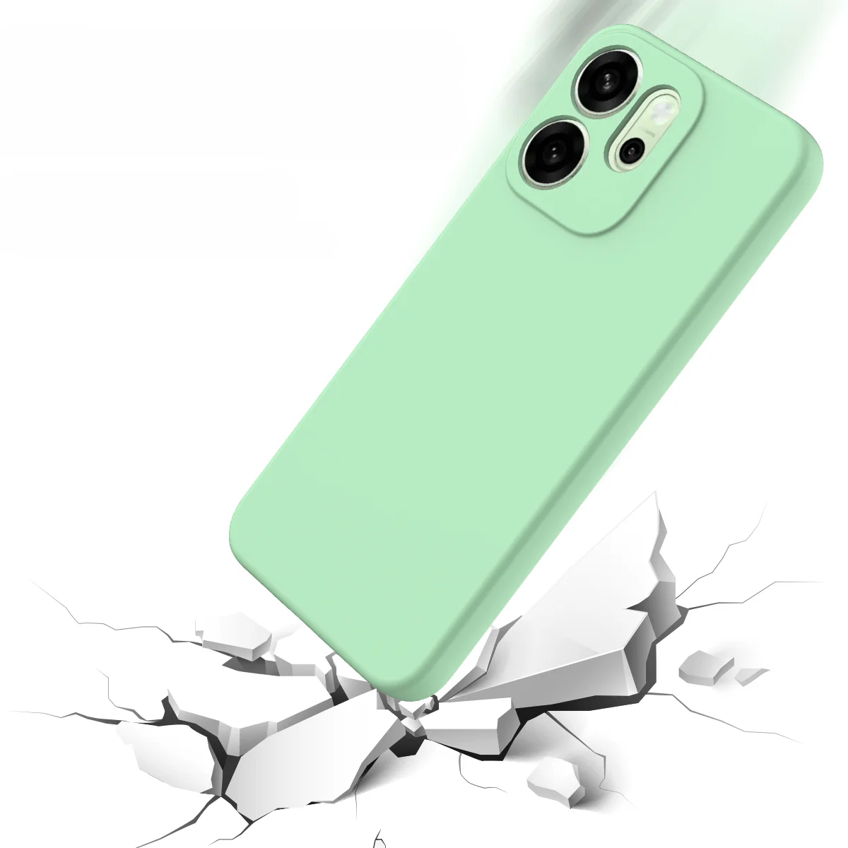 OPPO Reno14 F - Silikon Gummi Hülle mit Riemen - Image 22