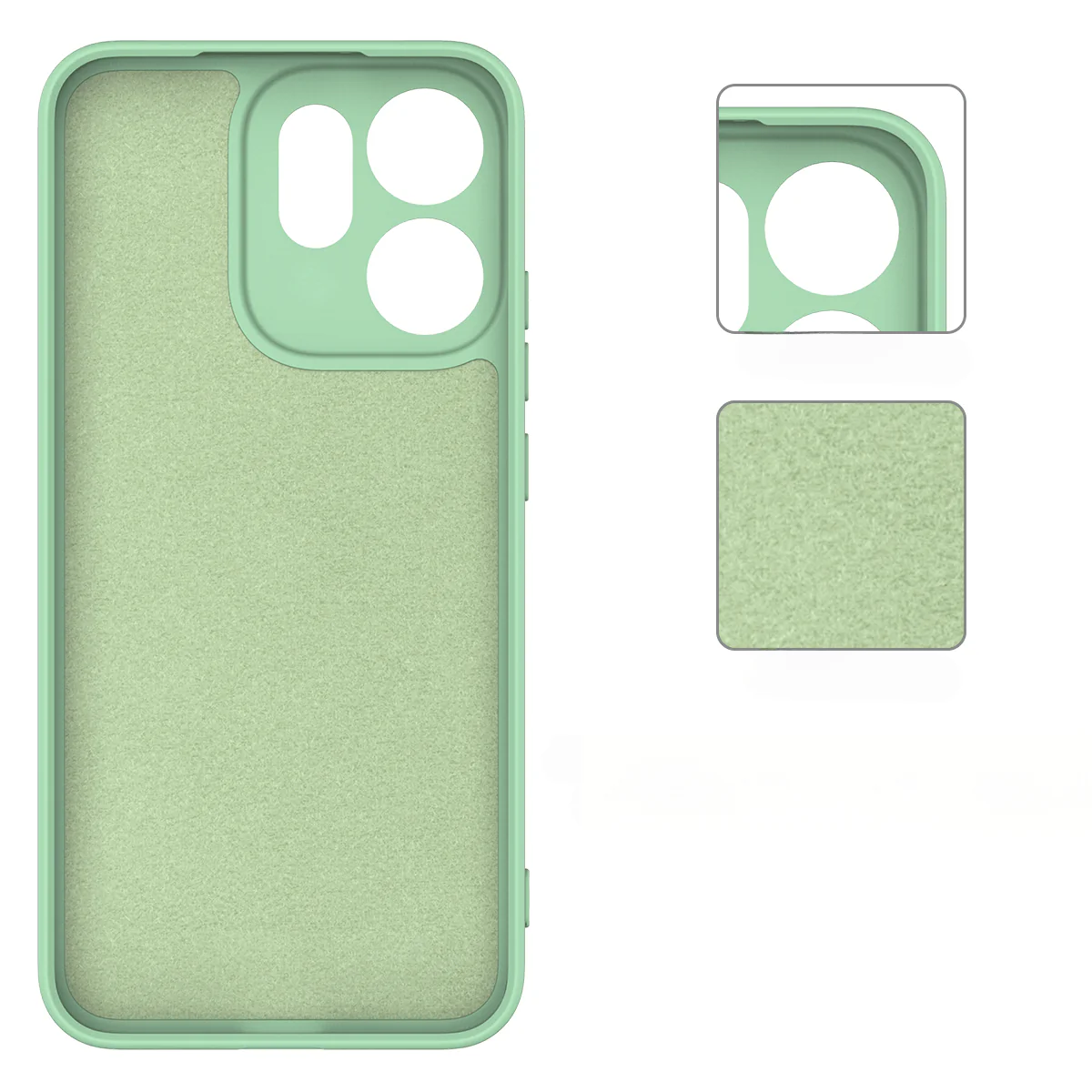 OPPO Reno14 F - Silikon Gummi Hülle mit Riemen - Image 23