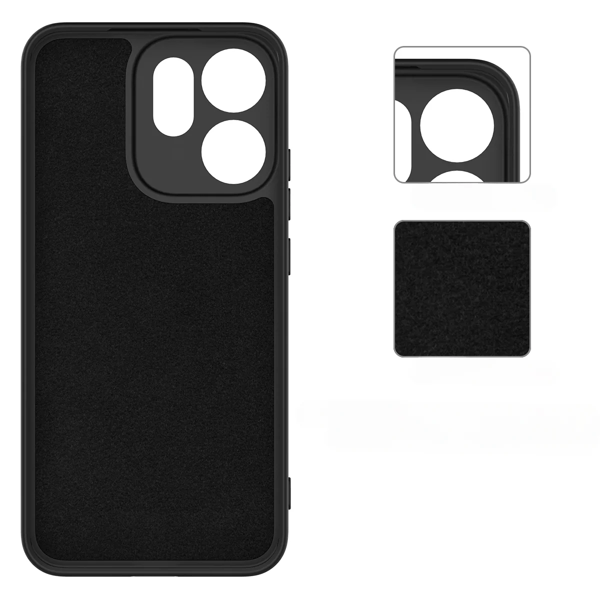 OPPO Reno14 F - Silikon Gummi Hülle mit Riemen - Image 5