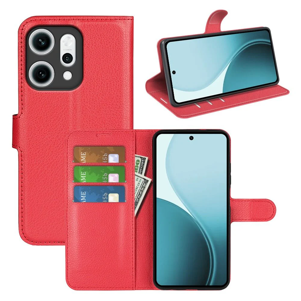 OPPO Reno14 - Leder Etui Hülle - Image 16