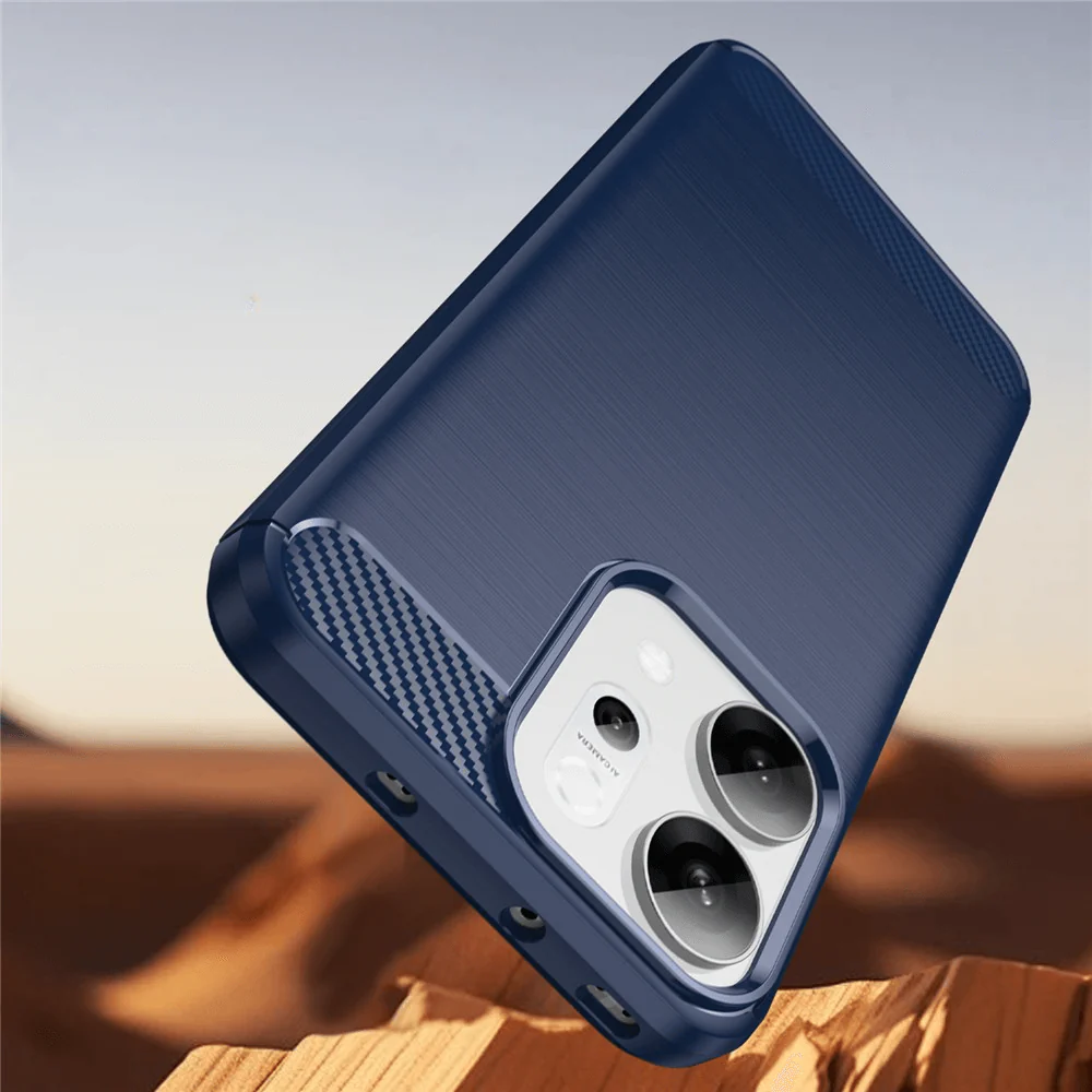 OPPO Reno14 - Metall Carbon Look Hülle - Image 15