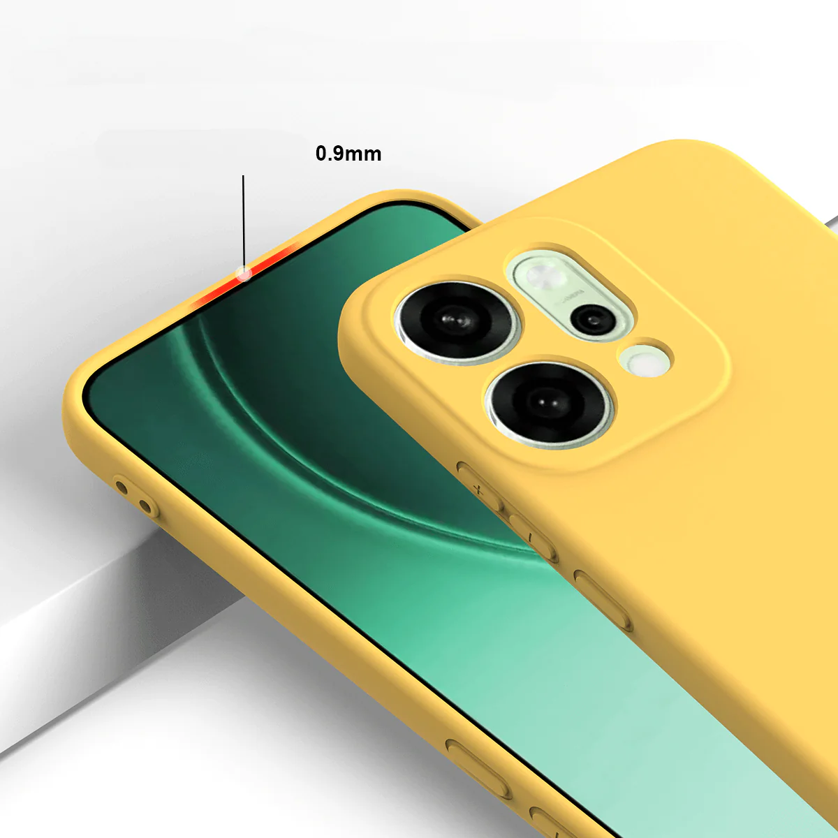 OPPO Reno14 - Silikon Gummi Hülle mit Riemen - Image 15