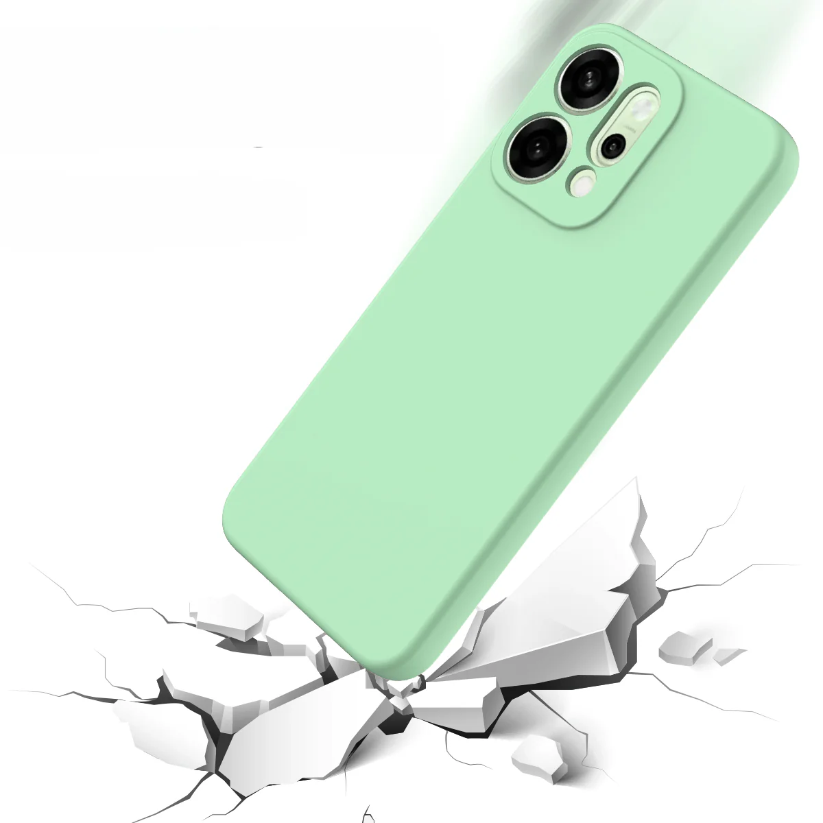 OPPO Reno14 - Silikon Gummi Hülle mit Riemen - Image 21