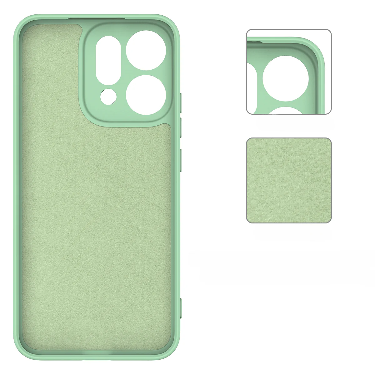 OPPO Reno14 - Silikon Gummi Hülle mit Riemen - Image 22