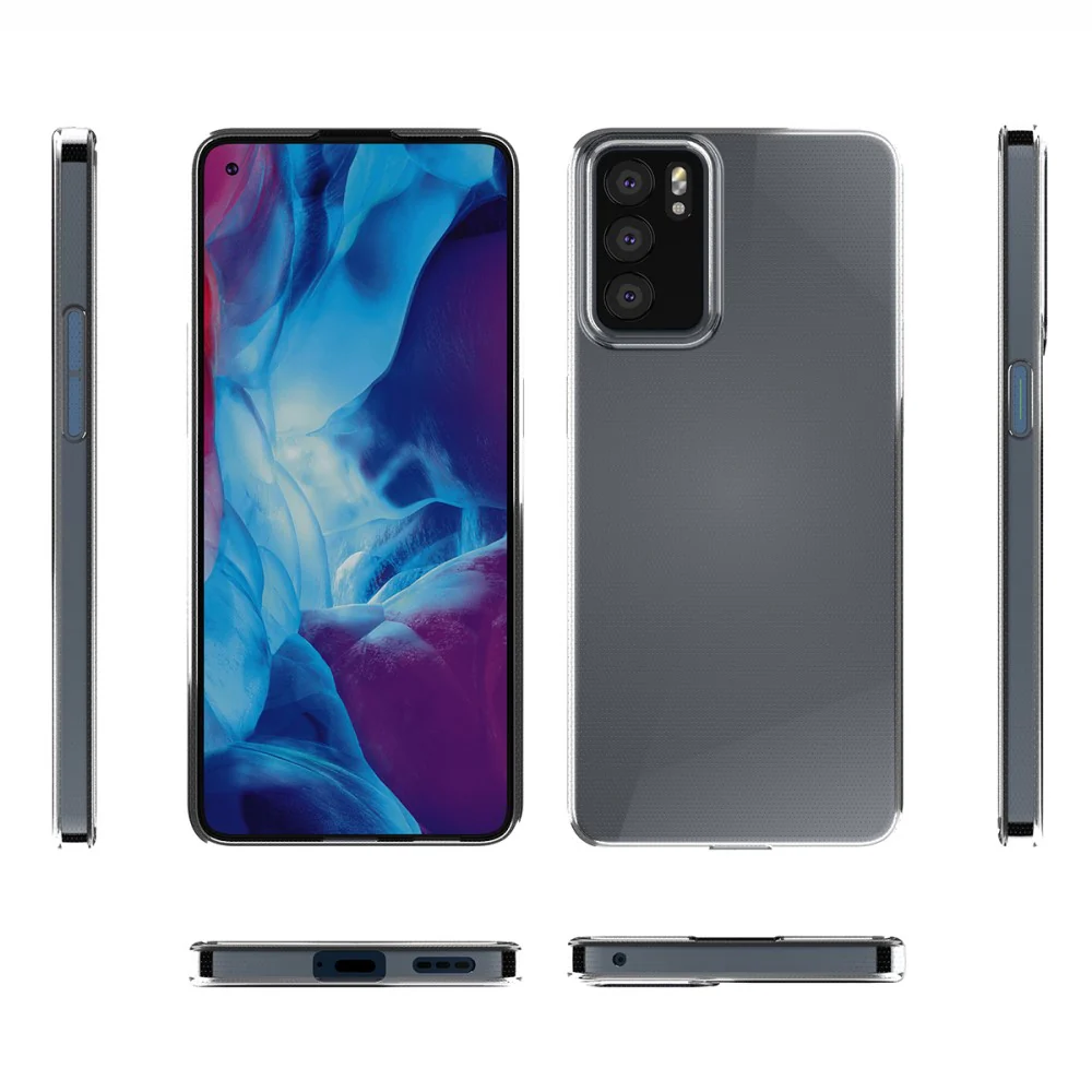 OPPO Reno6 Pro - Silikon Case Hülle Transparent - Image 3