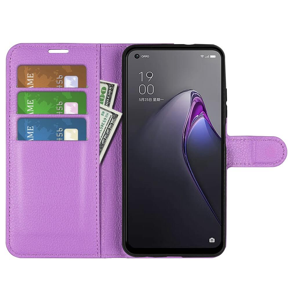 OPPO Reno8 - Leder Etui Hülle - Image 30