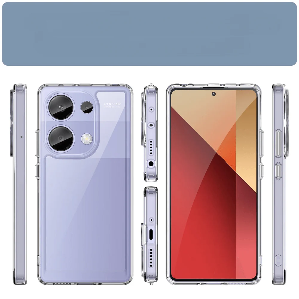Poco M6 Pro / Redmi Note 13 Pro 4G - Schützende Acryl-Handyhülle mit erhöhtem Rand - Image 20