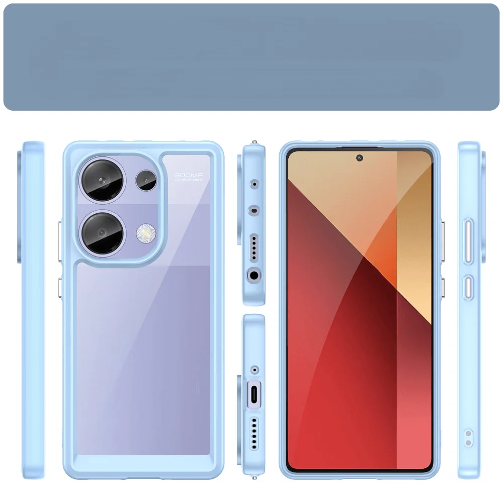 Poco M6 Pro / Redmi Note 13 Pro 4G - Schützende Acryl-Handyhülle mit erhöhtem Rand - Image 6