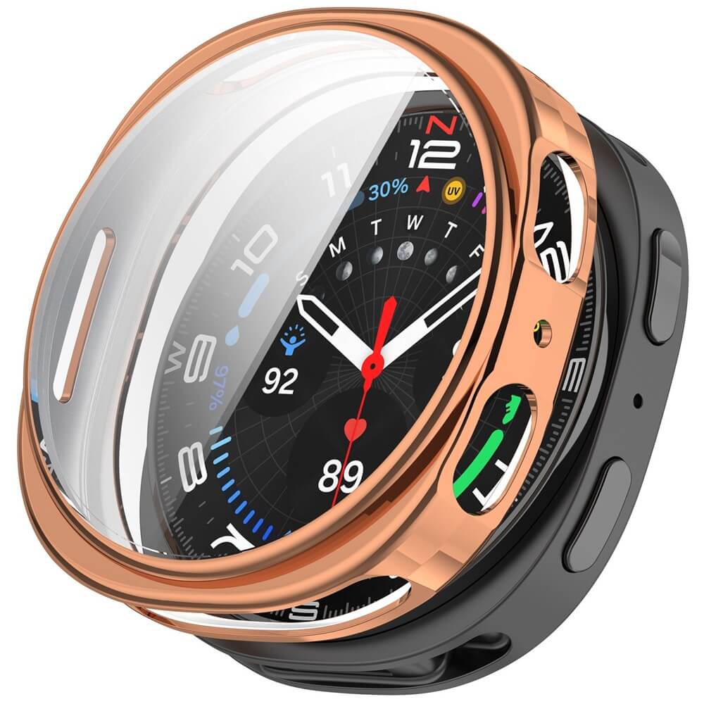 Samsung Galaxy Watch 8 40mm - Gummi Schutz Case Metall-Look - Image 11