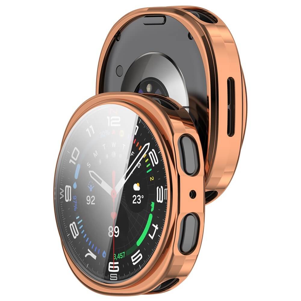 Samsung Galaxy Watch 8 40mm - Gummi Schutz Case Metall-Look - Image 12