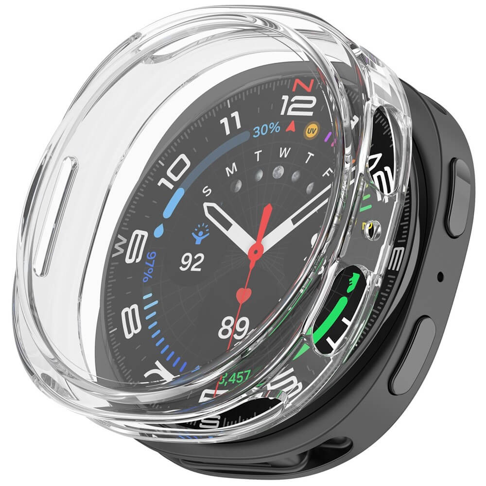 Samsung Galaxy Watch 8 40mm - Gummi Schutz Case Metall-Look - Image 15