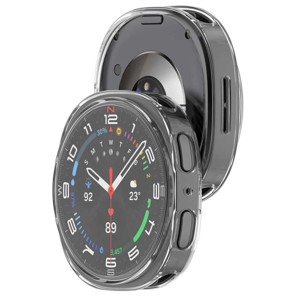 Samsung Galaxy Watch 8 40mm - Gummi Schutz Case Metall-Look - Image 16