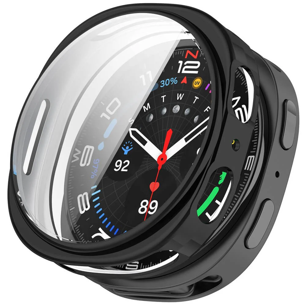 Samsung Galaxy Watch 8 40mm - Gummi Schutz Case Metall-Look - Image 9