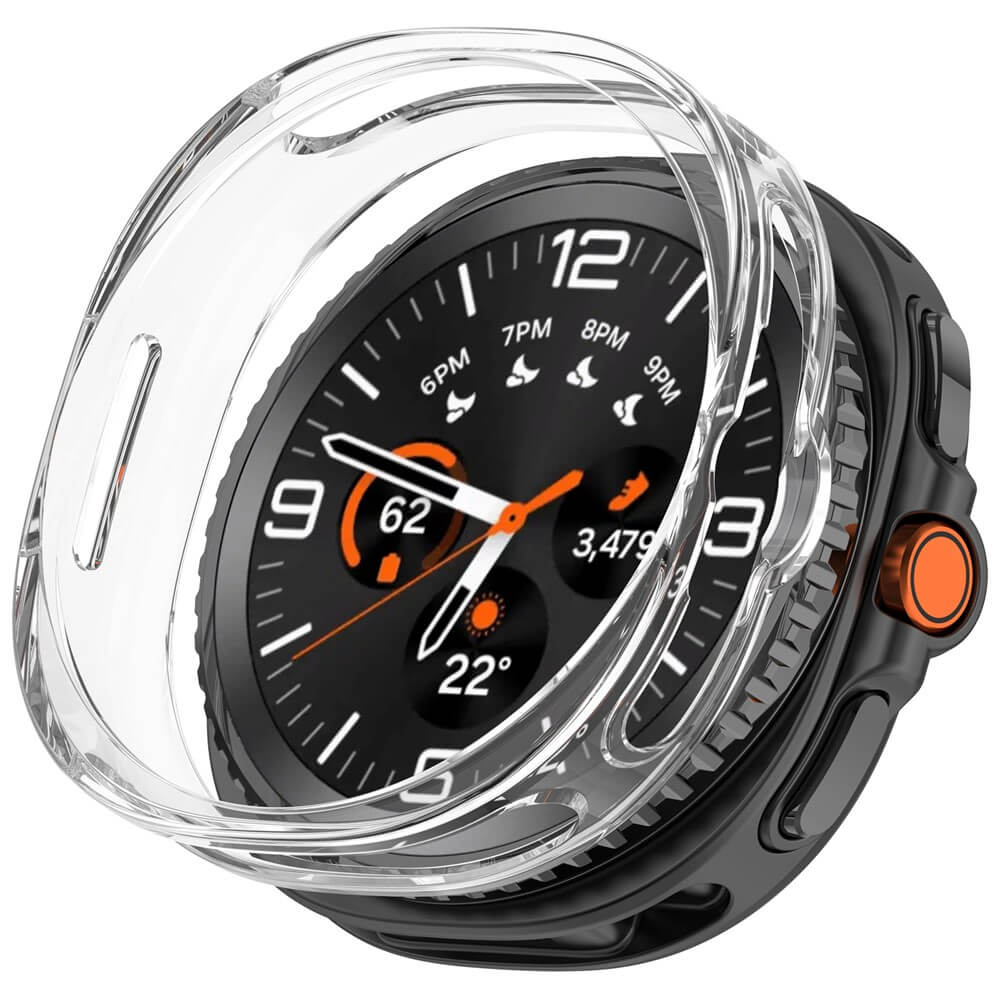 Samsung Galaxy Watch 8 Classic - 46mm - Gummi Schutz Case transparent