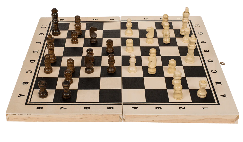 Schach Brettspiel aus Holz 34cm