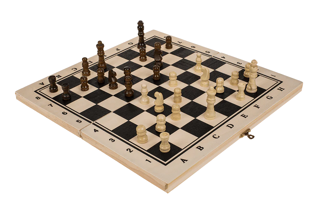 Schach Brettspiel aus Holz 34cm - Image 7