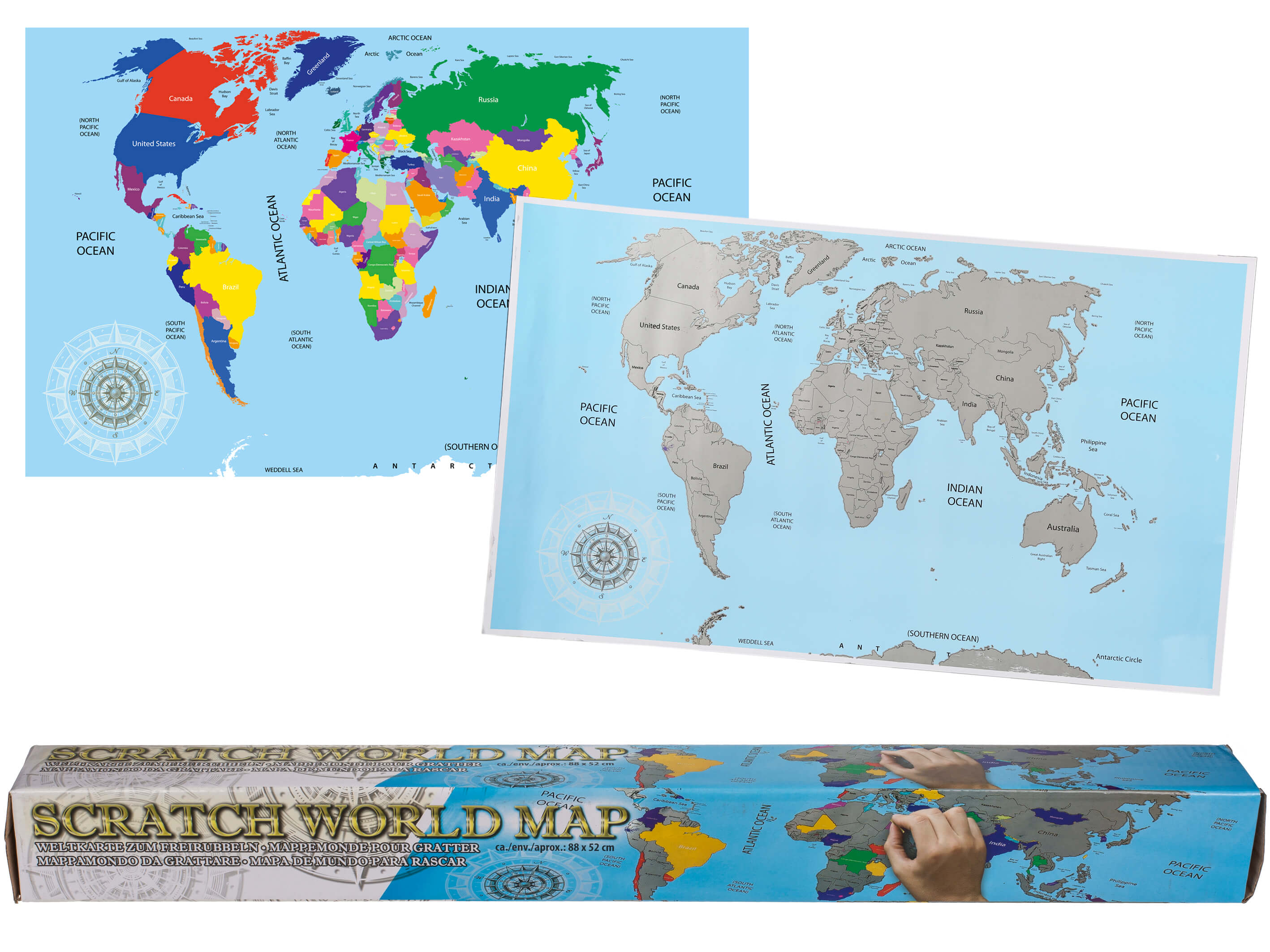 Scratch Map Weltkarte Zum Rubbeln - Image 3
