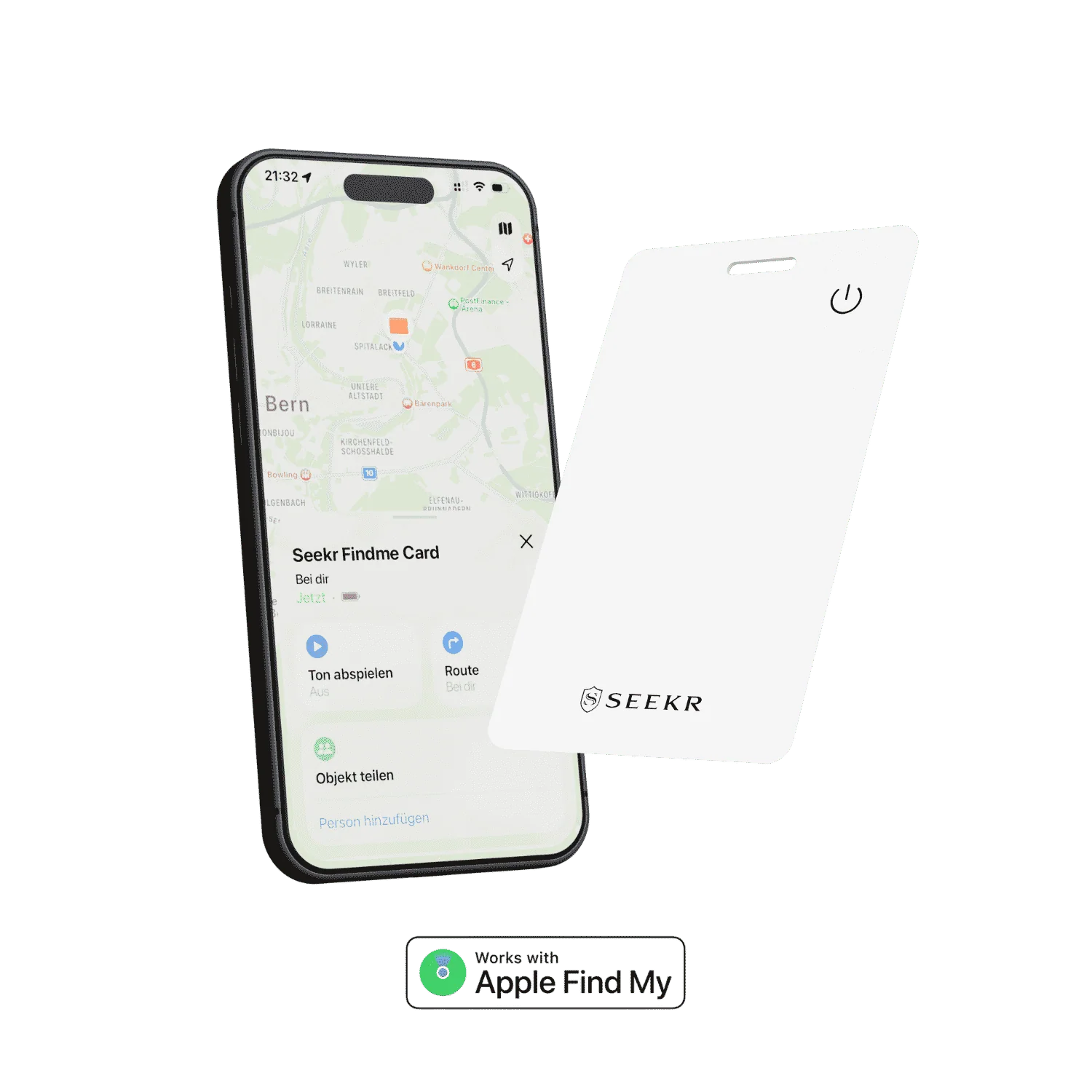 SEEKR FindMe Card für Apple – Ultradünne Wallet Tracker Karte - Image 8