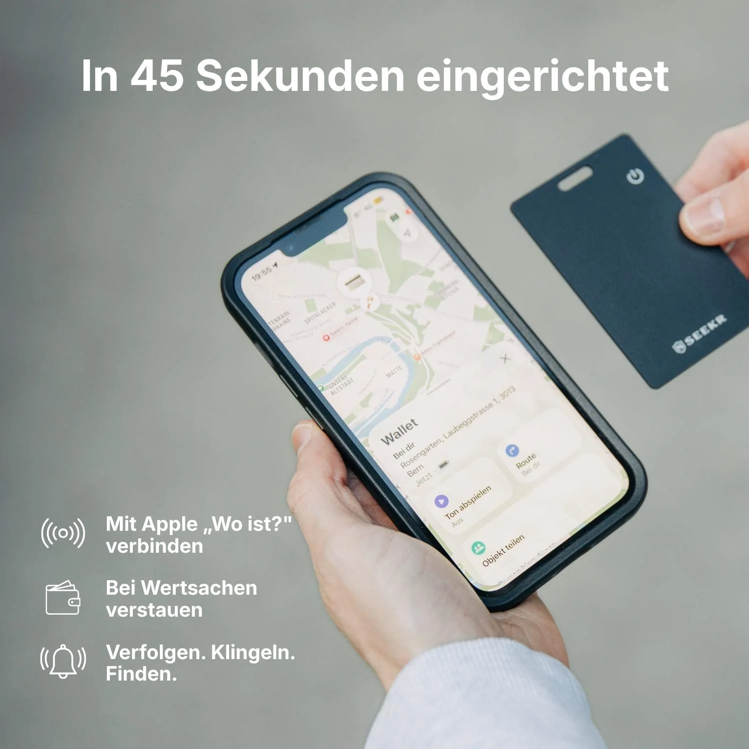 SEEKR FindMe Card für Apple – Ultradünne Wallet Tracker Karte - Image 9