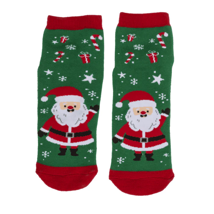 Socken mit ABS-Sohle Merry XMAS Einheitsgrösse