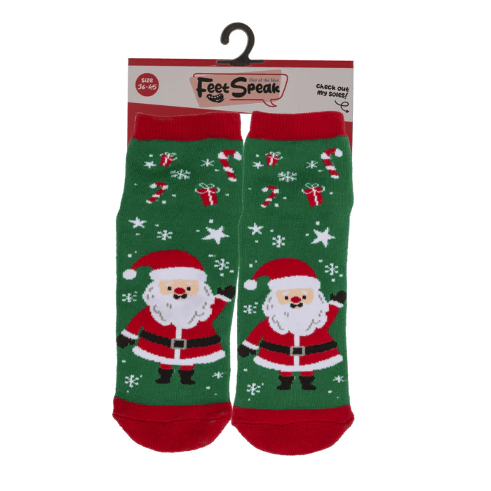 Socken mit ABS-Sohle Merry XMAS Einheitsgrösse - Image 5