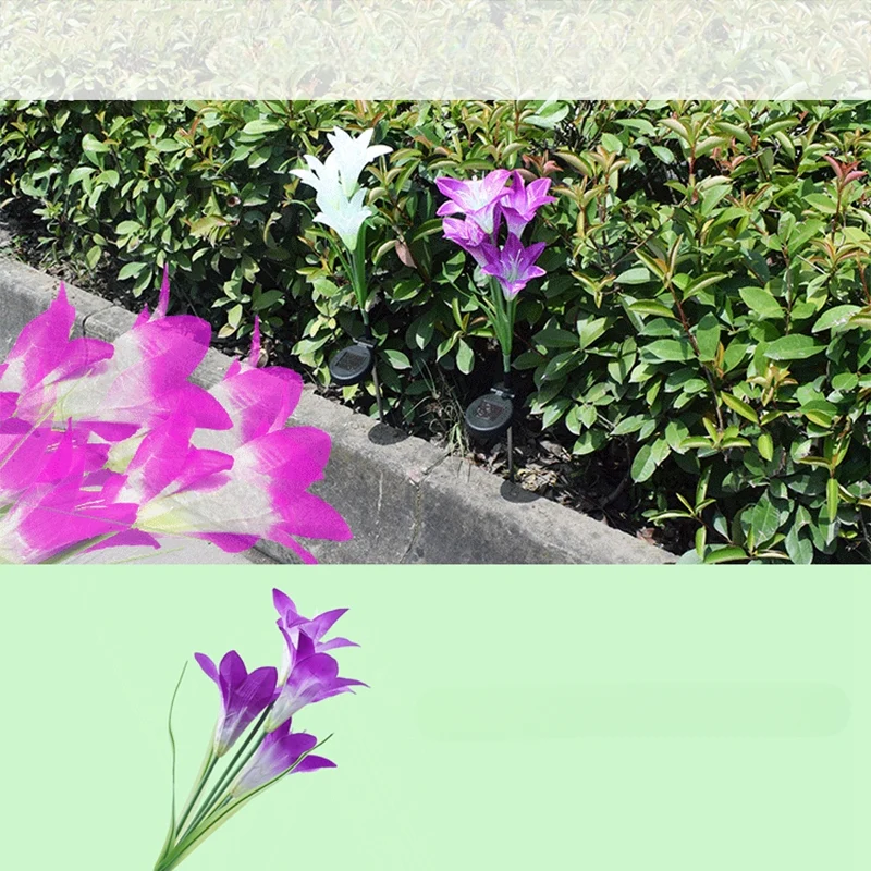 Solar Led Gartenstecker Lilie - Image 9