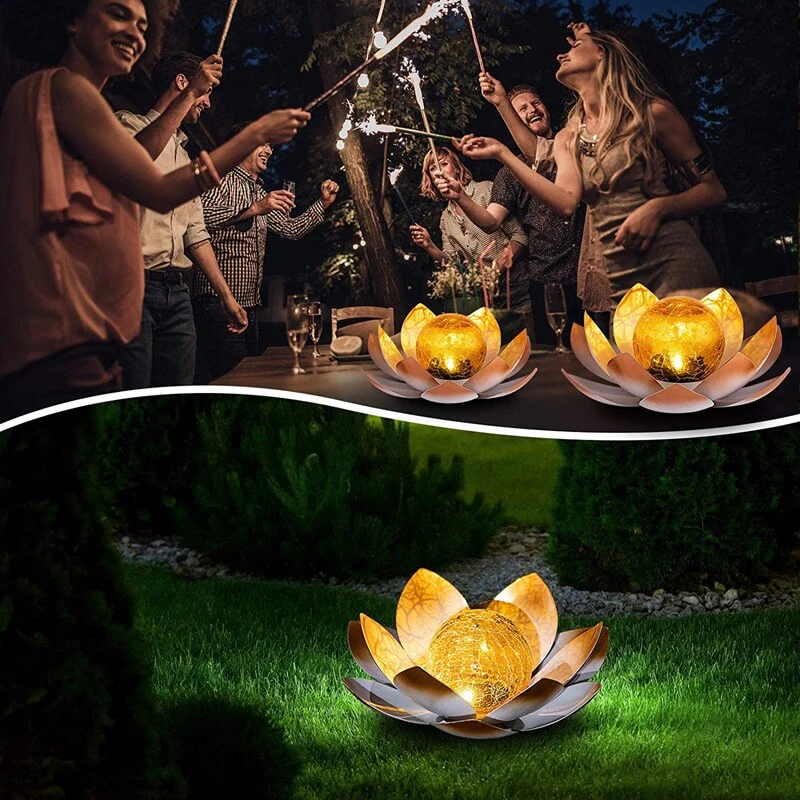 Solar Tischlampe LED Lotusblüte - Image 6