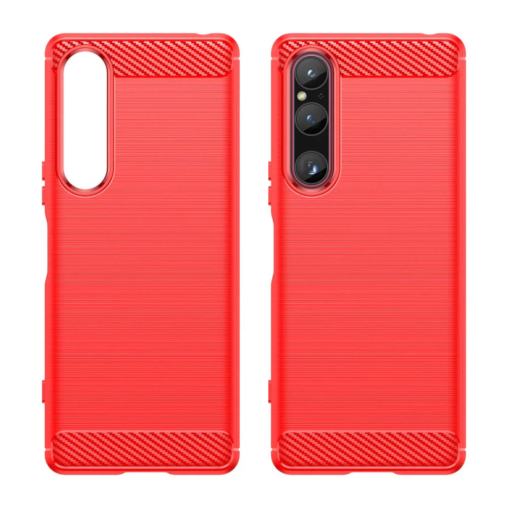 Sony Xperia 1 V - Metall Carbon Look Hülle - Image 13