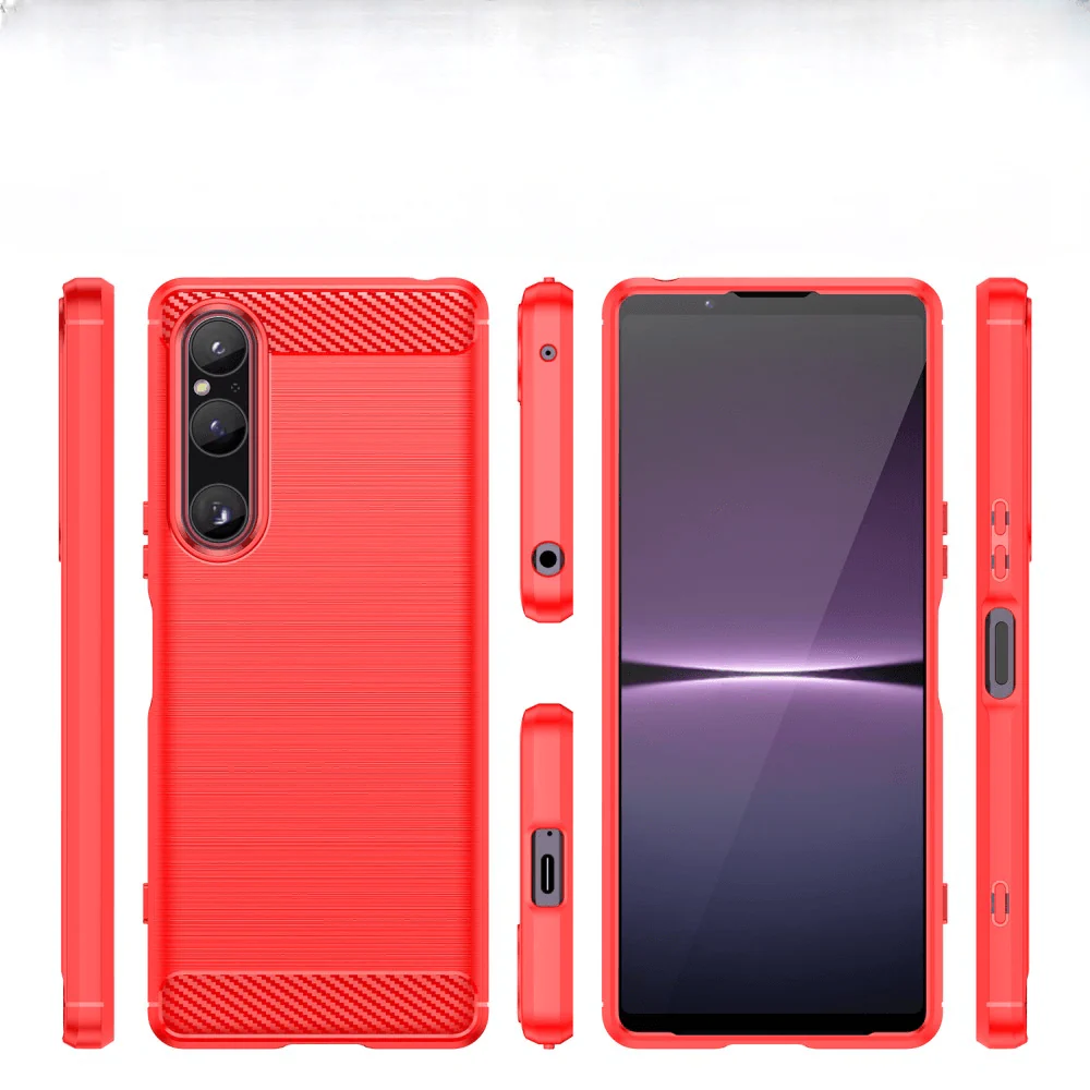 Sony Xperia 1 V - Metall Carbon Look Hülle - Image 6