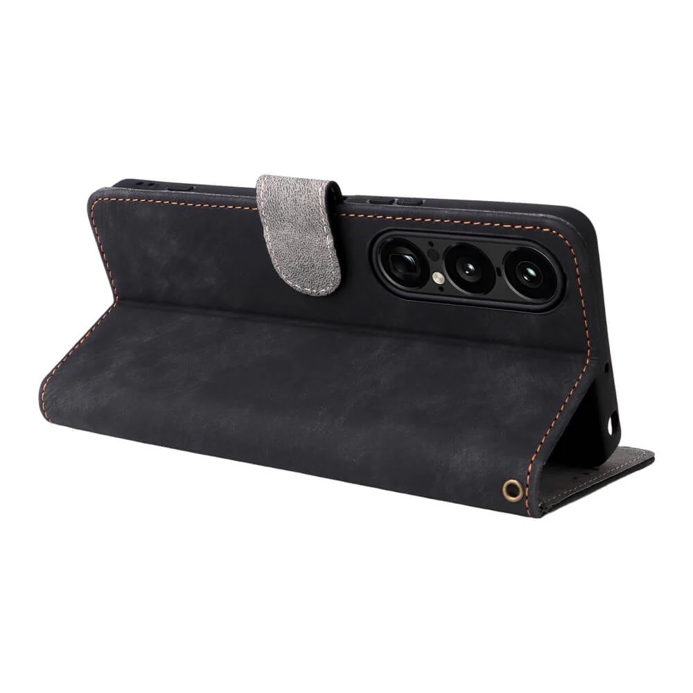 Sony Xperia 1 VII - Ledertasche mit RFID Blocker - Image 28