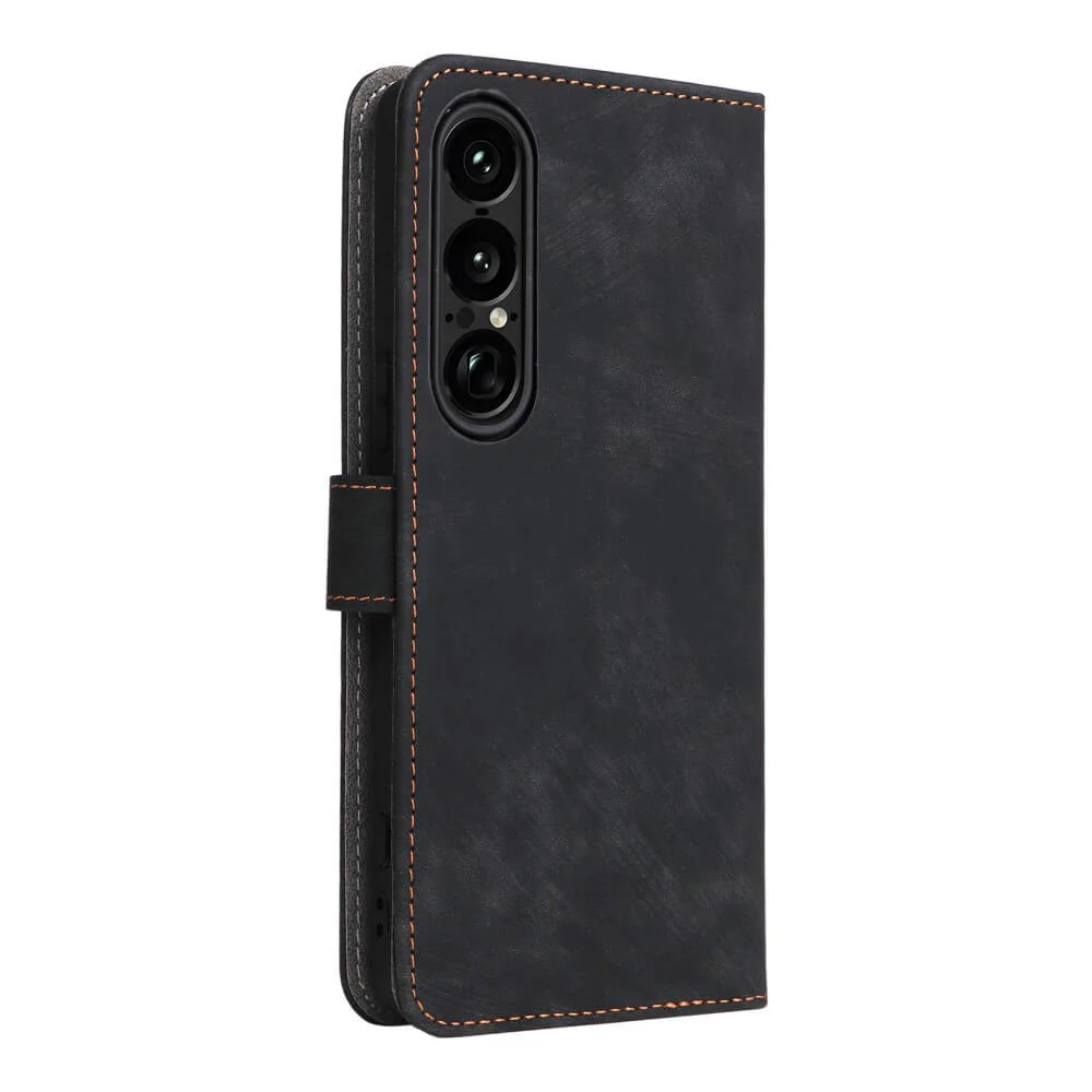 Sony Xperia 1 VII - Ledertasche mit RFID Blocker - Image 30