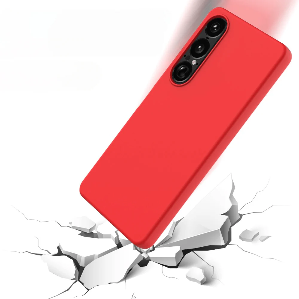 Sony Xperia 1 VII - Silikon Gummi Hülle mit Riemen - Image 12
