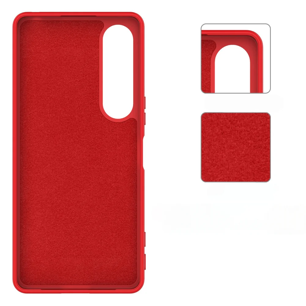 Sony Xperia 1 VII - Silikon Gummi Hülle mit Riemen - Image 13