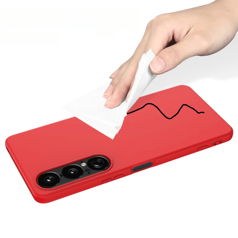 Sony Xperia 1 VII - Silikon Gummi Hülle mit Riemen - Image 14
