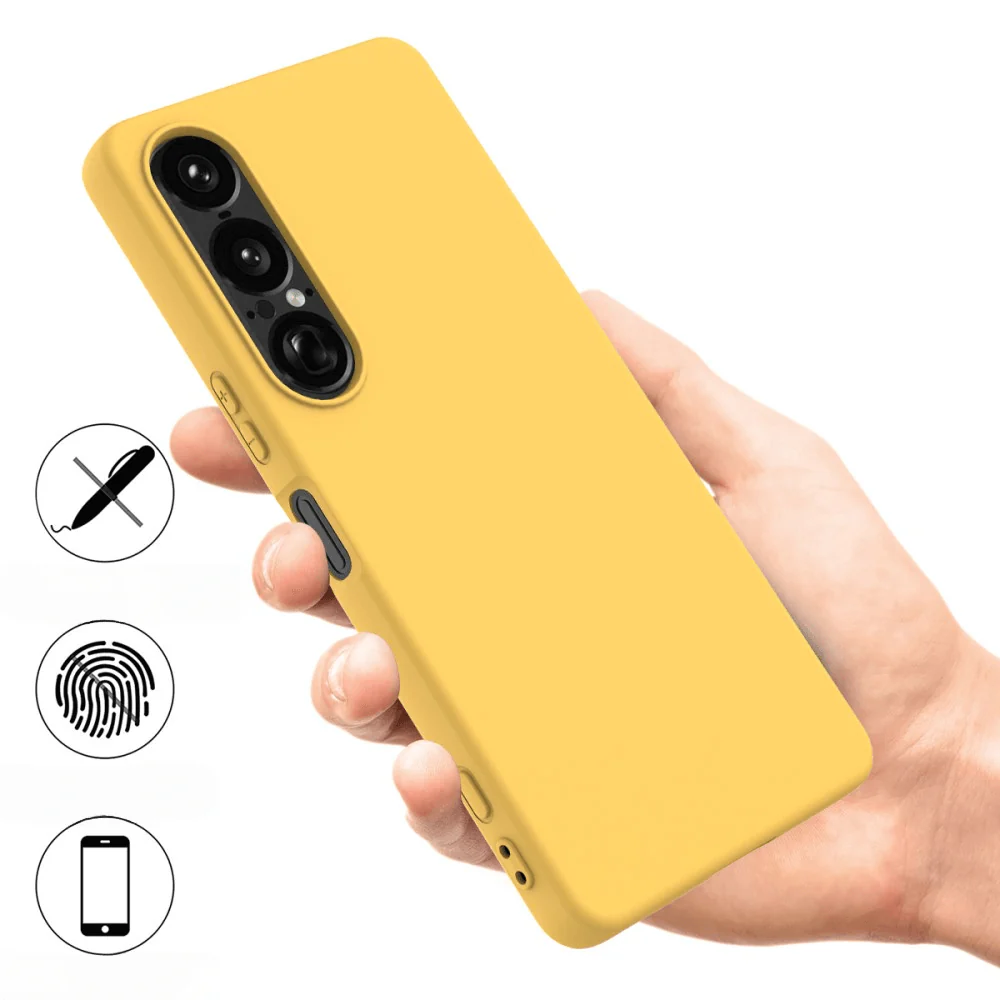 Sony Xperia 1 VII - Silikon Gummi Hülle mit Riemen - Image 16