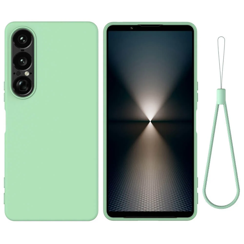 Sony Xperia 1 VII - Silikon Gummi Hülle mit Riemen - Image 22