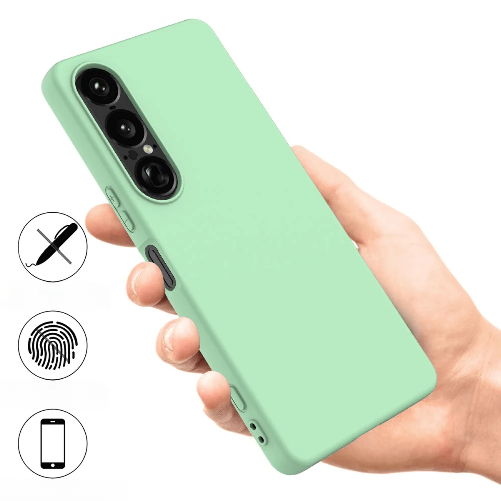 Sony Xperia 1 VII - Silikon Gummi Hülle mit Riemen - Image 23