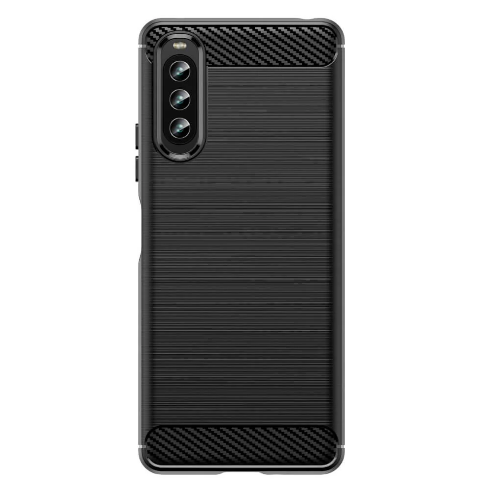 Sony Xperia 10 IV - Metall Carbon Look Hülle - Image 3