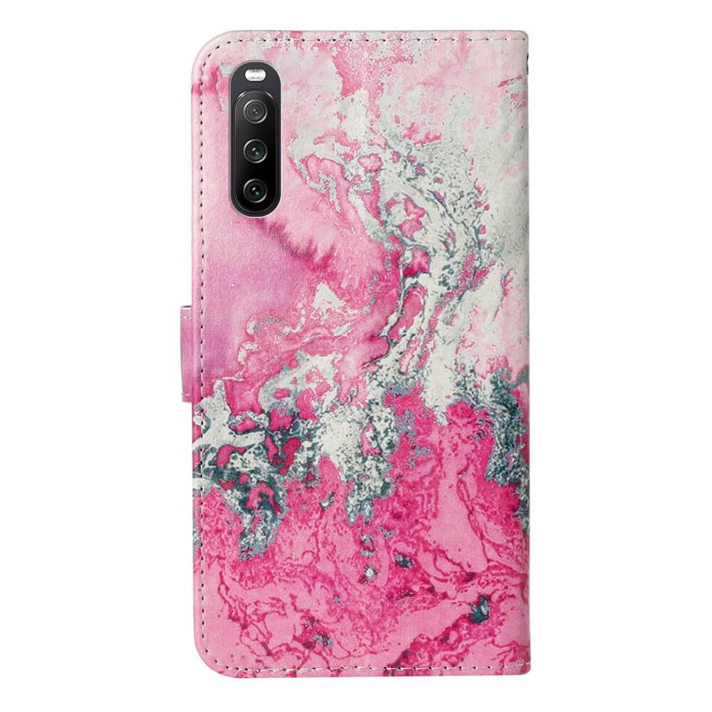 Sony Xperia 10 V - Leder Hülle Marble - Image 4