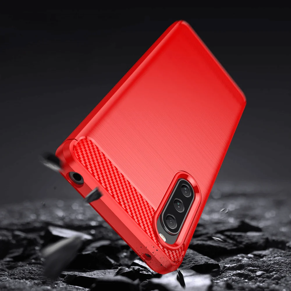 Sony Xperia 10 V - Metall Carbon Look Hülle - Image 5