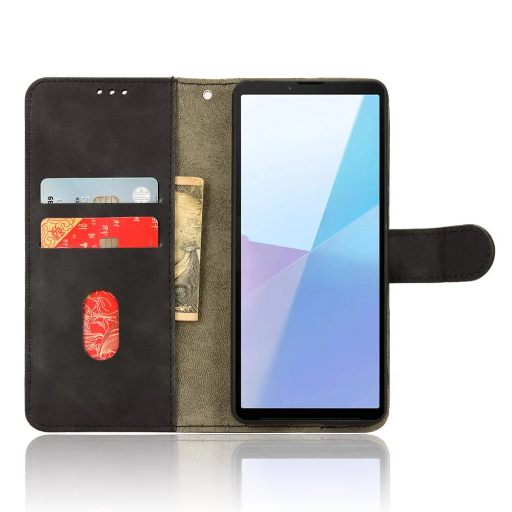 Sony Xperia 10 VI â Wildleder Look Etui im Vintage Design - Image 2